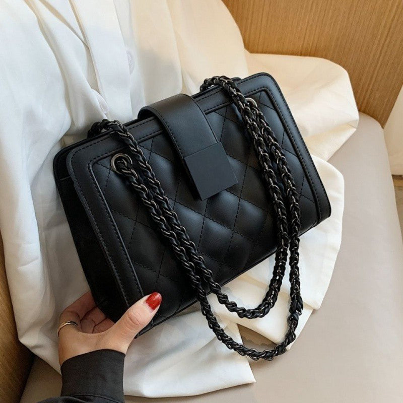 Velvet Luxe Chain Handbag