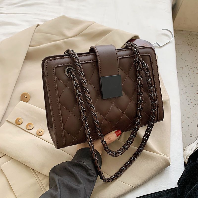 Velvet Luxe Chain Handbag