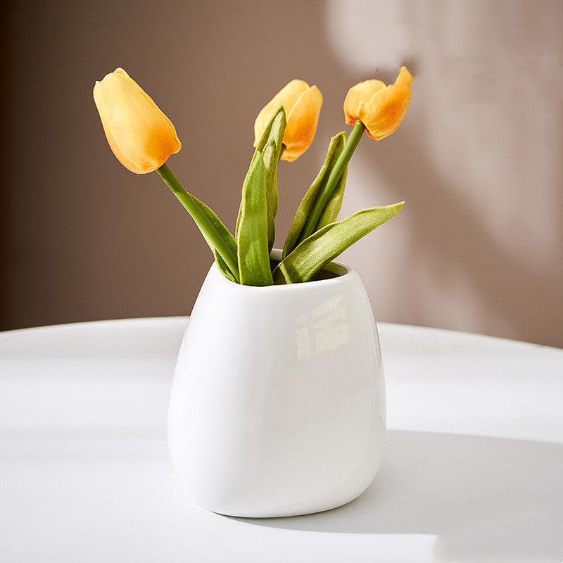 Sculpted Elegance Ceramic Vase Collection