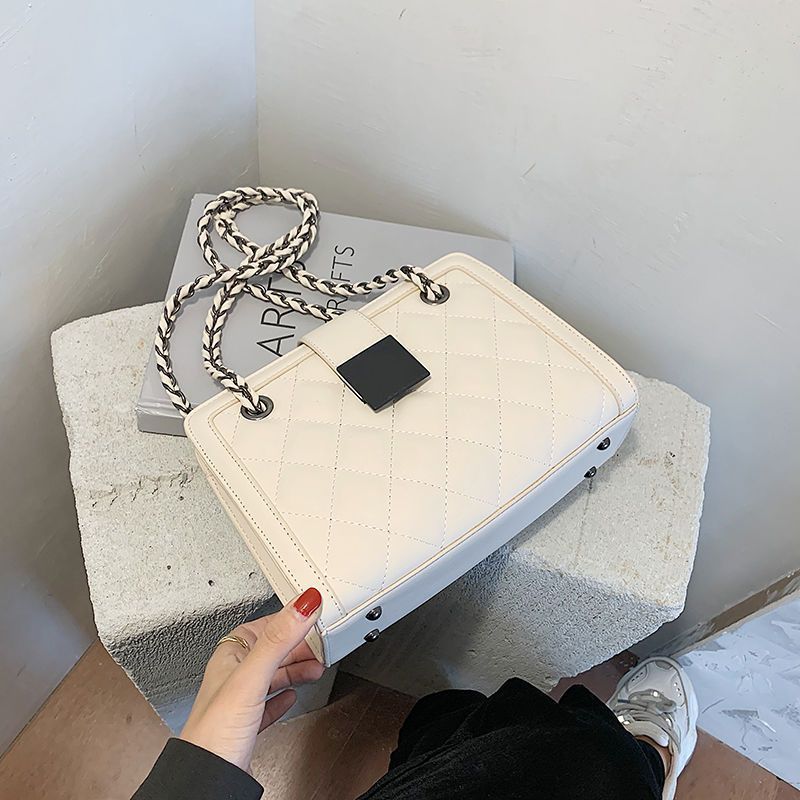 Velvet Luxe Chain Handbag