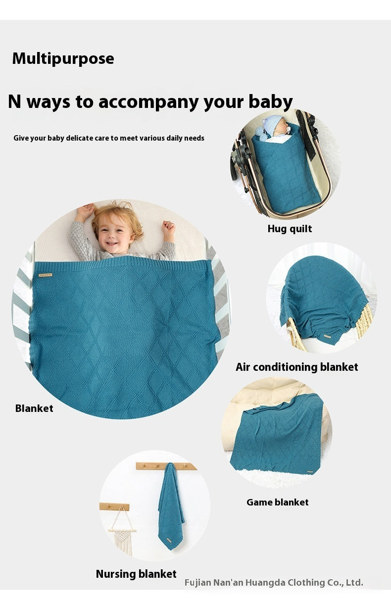 LuxeCotton Baby Blanket – Comfort Wrapped in Elegance