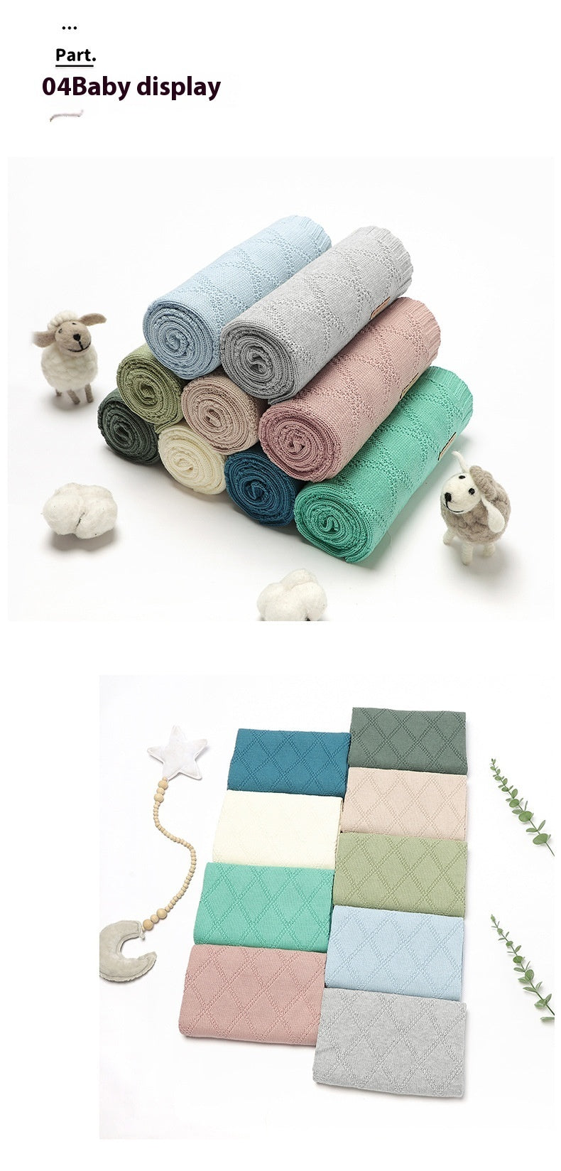 LuxeCotton Baby Blanket – Comfort Wrapped in Elegance