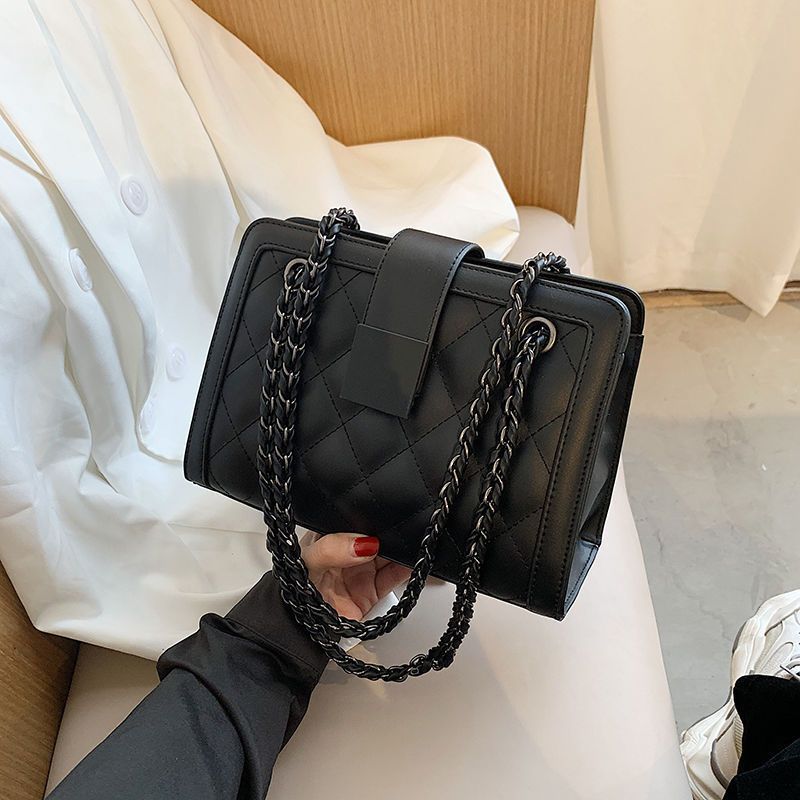 Velvet Luxe Chain Handbag