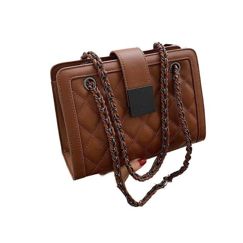 Velvet Luxe Chain Handbag
