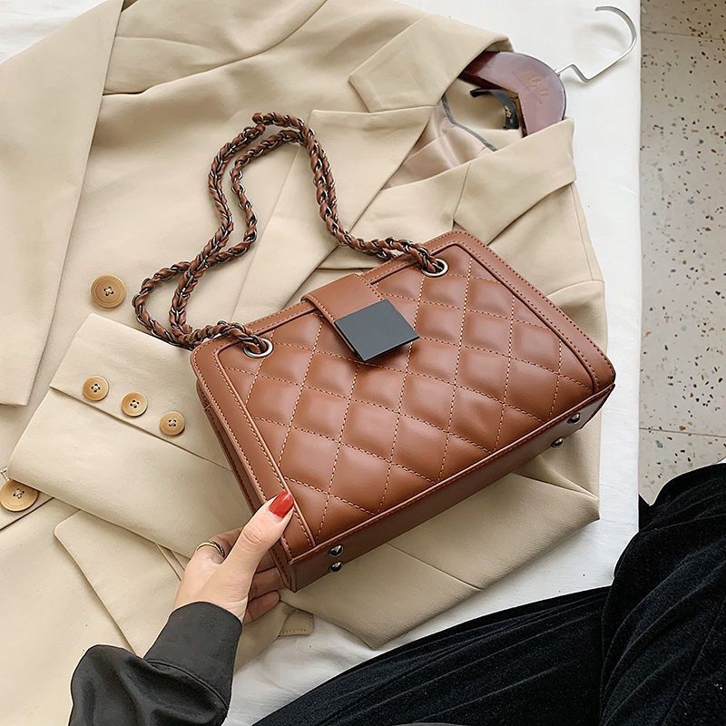 Velvet Luxe Chain Handbag