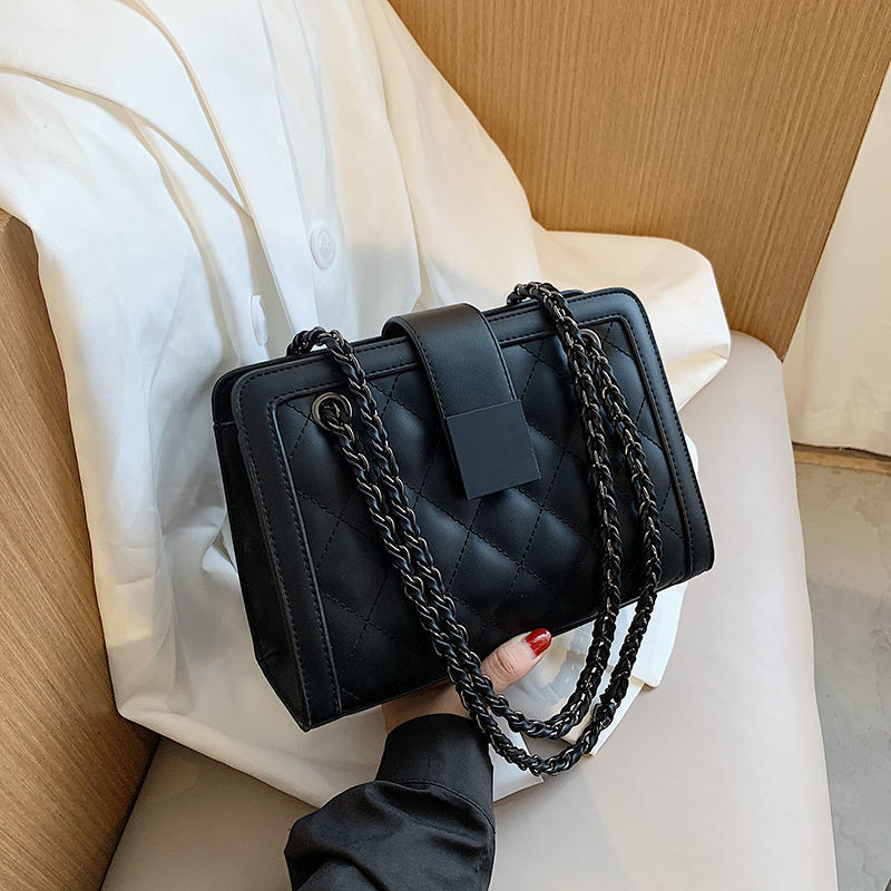 Velvet Luxe Chain Handbag