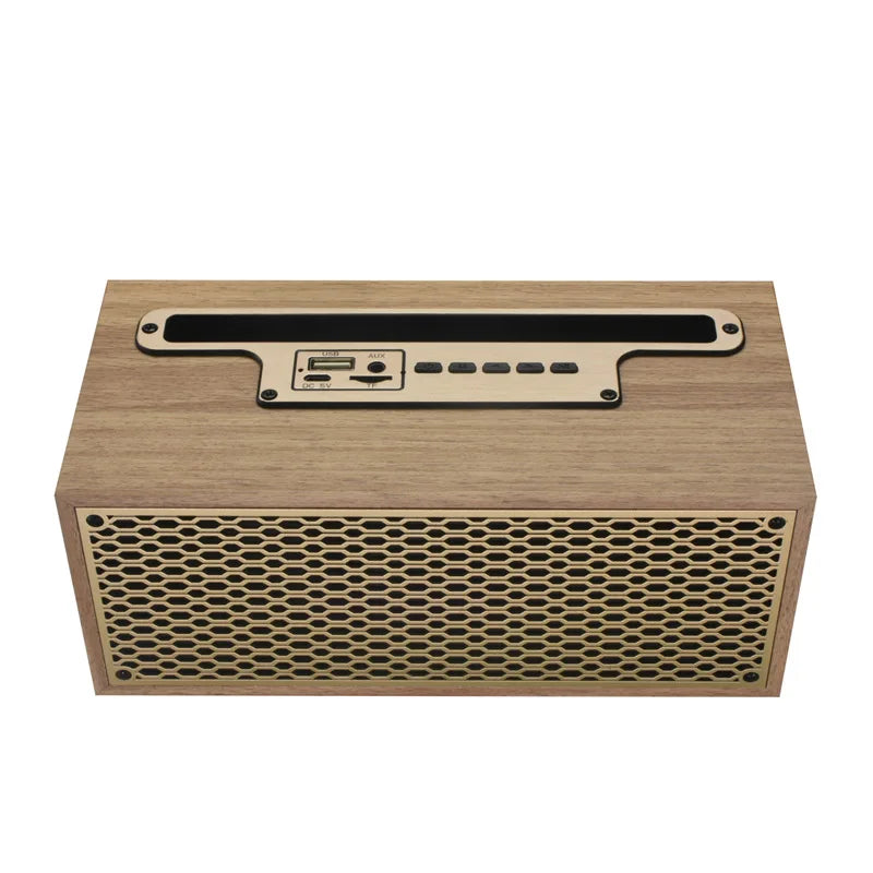 Vintage Wood Grain Bluetooth Speaker – Old-School Luxury with a Modern Twist