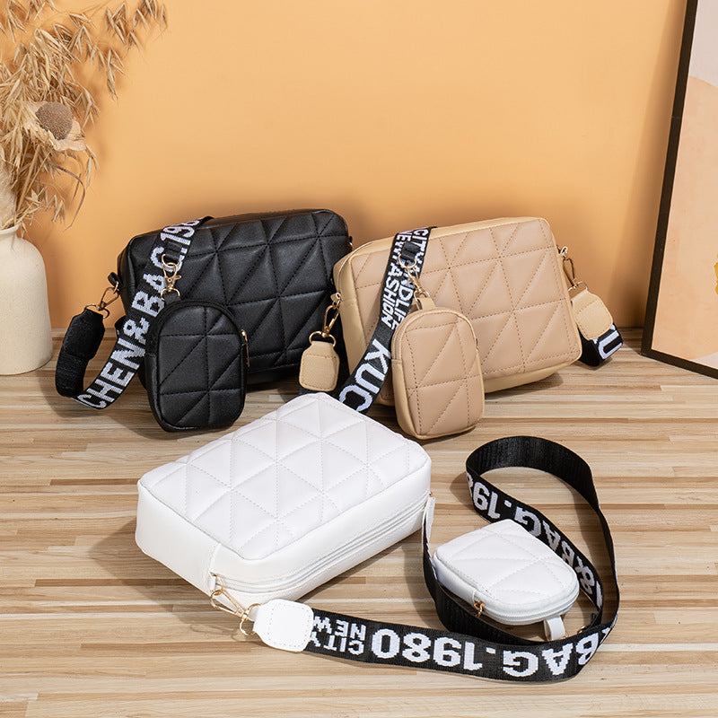 Luxury Embroidered Shoulder Bag Set – Refined Elegance for Leisure & Travel