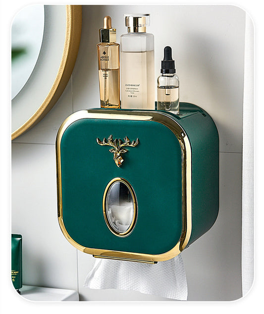 Wall-Mounted Dust-Proof Towel Storage Box – Stylish & Space-Saving Organizer
