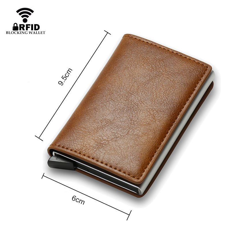 RFID Sliding Leatherback Wallet