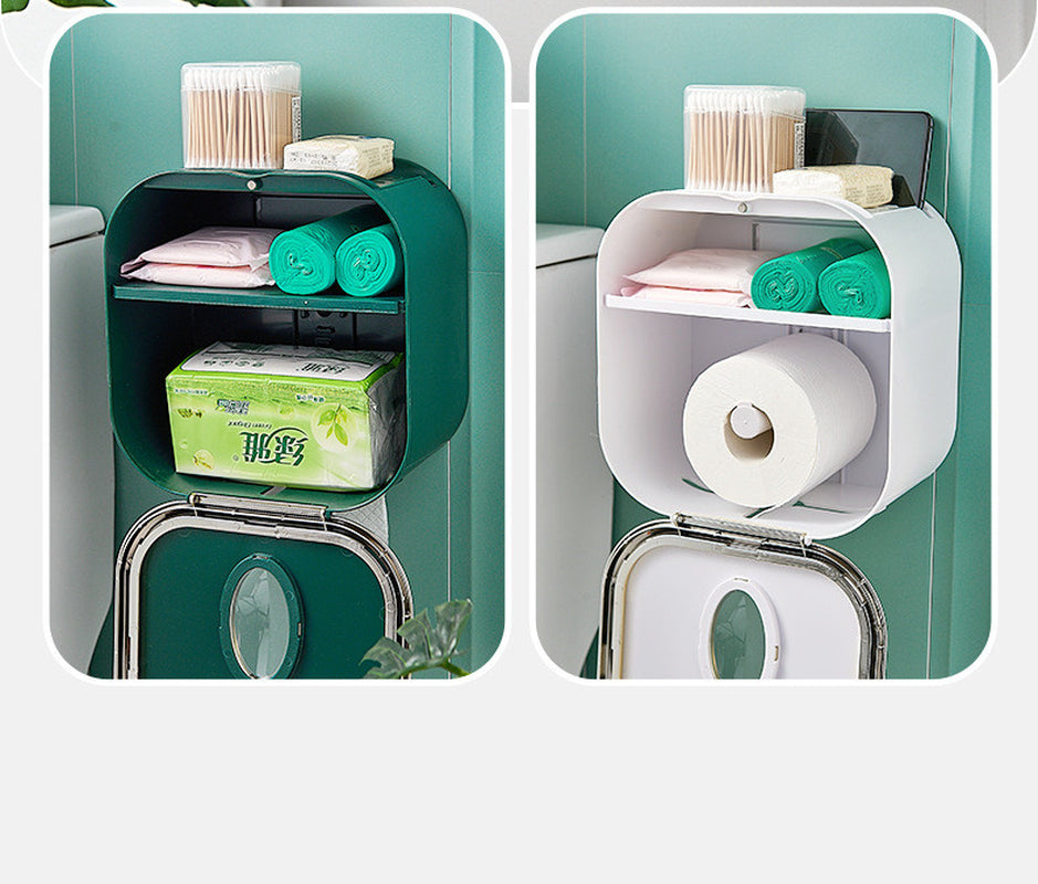 Wall-Mounted Dust-Proof Towel Storage Box – Stylish & Space-Saving Organizer